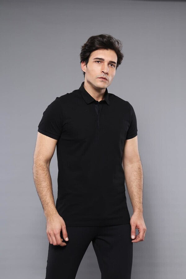 Футболка Polo Plain Black | Весс