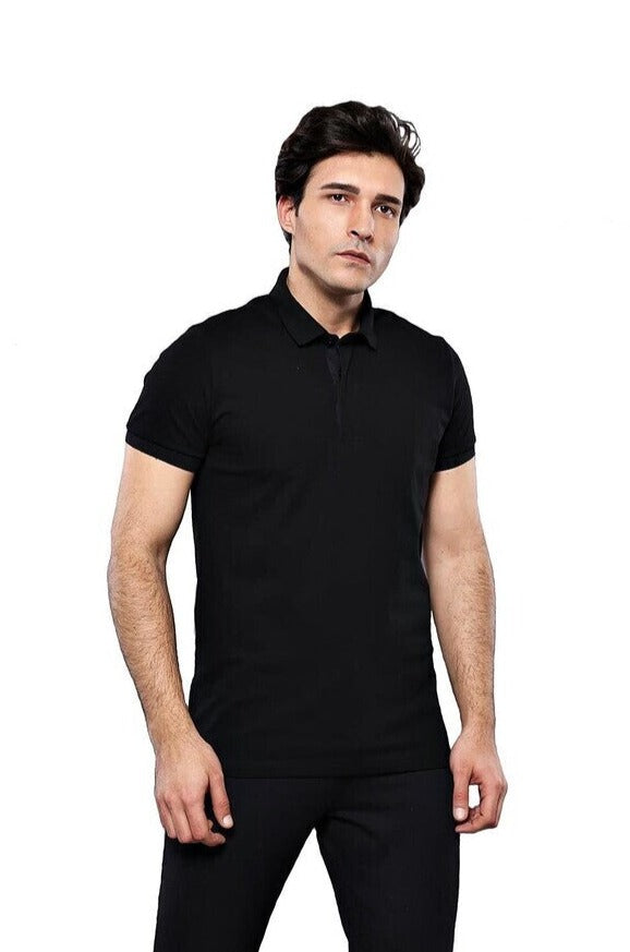 Футболка Polo Plain Black | Весс