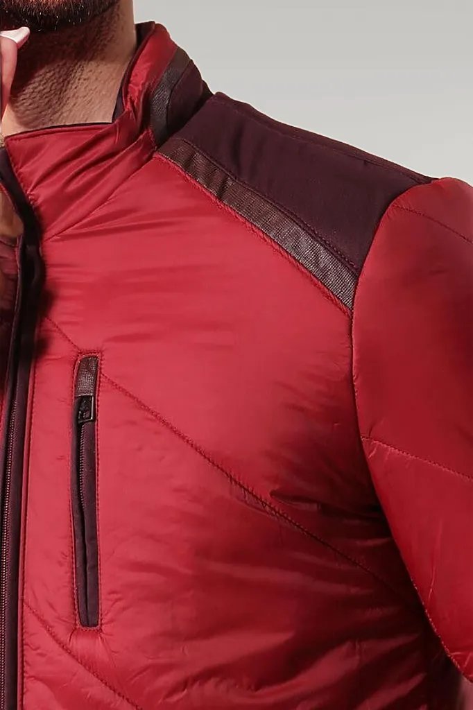 Red Quilted Down Coat - Wessi