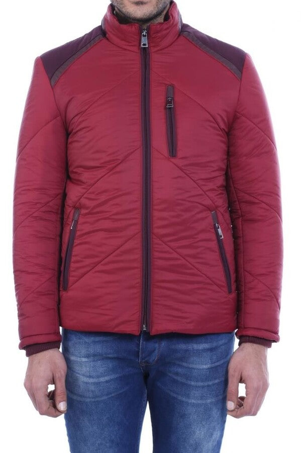 Red Quilted Down Coat - Wessi
