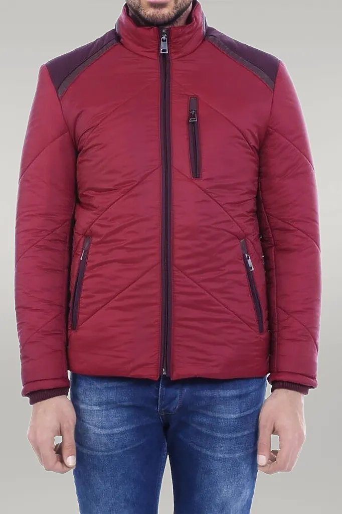 Red Quilted Down Coat - Wessi