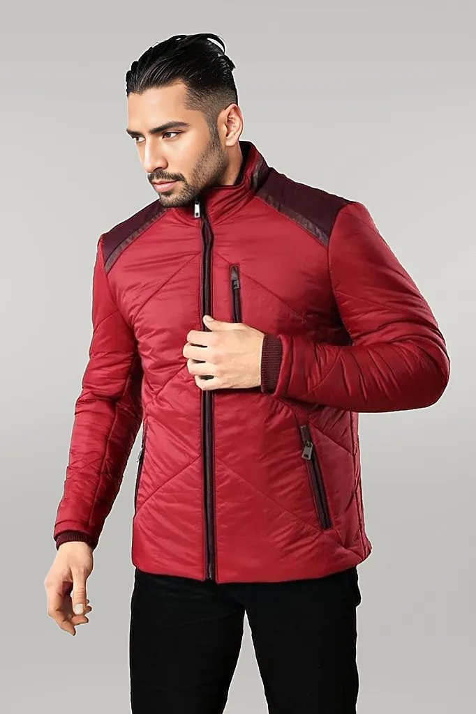 Red Quilted Down Coat - Wessi