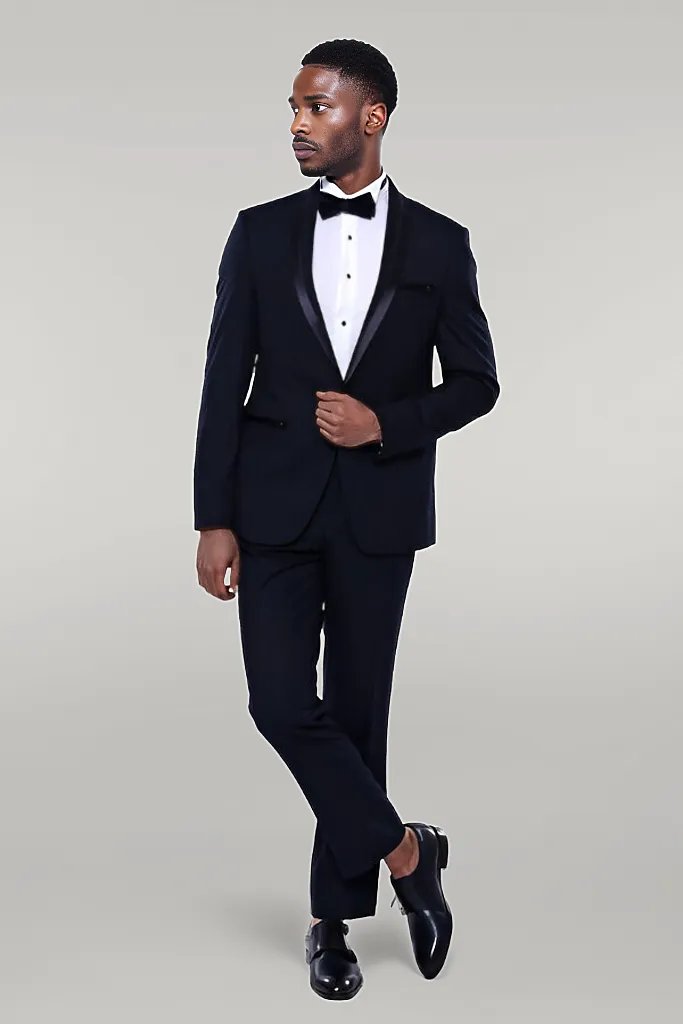 Blue black tuxedo deals