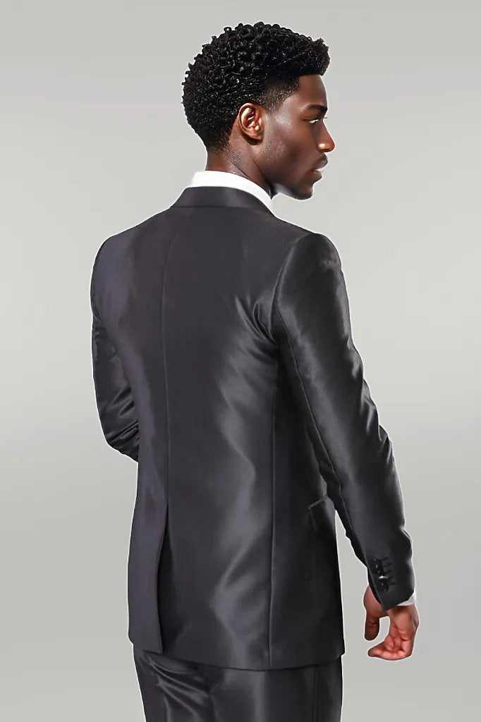 Shiny Charcoal Men's Suit | Wessi