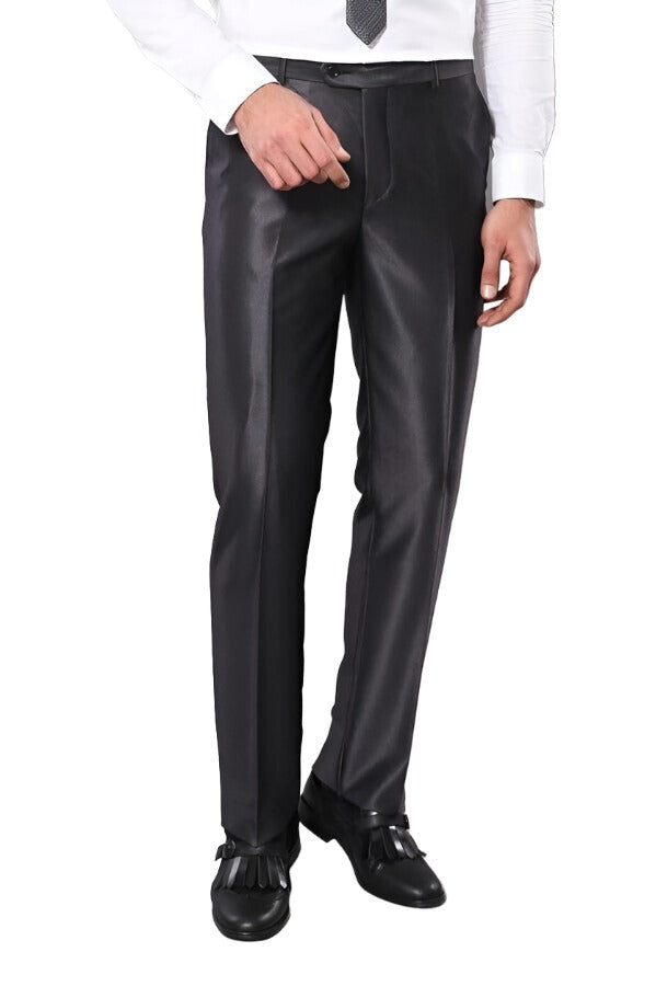 Shiny Charcoal Men's Suit | Wessi