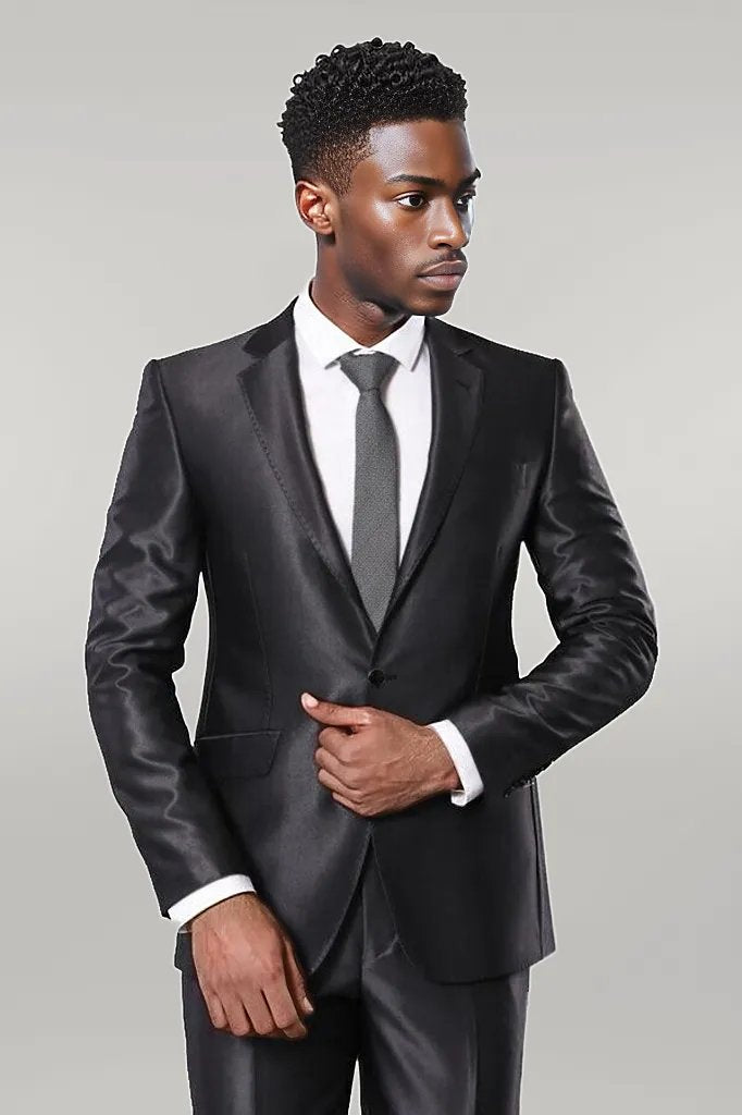 Costume homme anthracite brillant | Wess