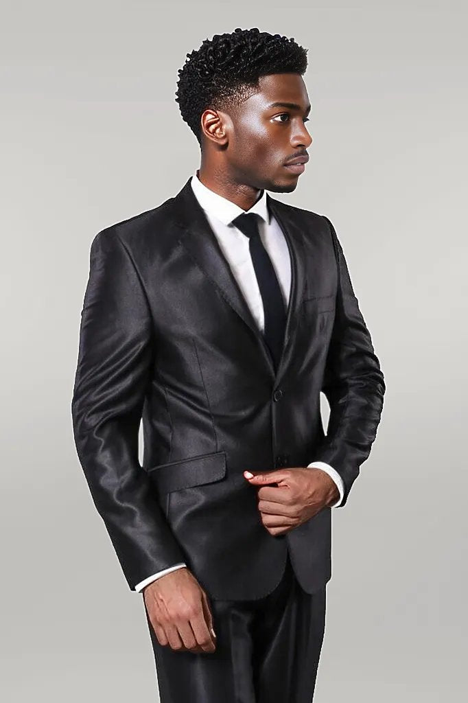 Shiny Smoked Men's Suit - Wessi