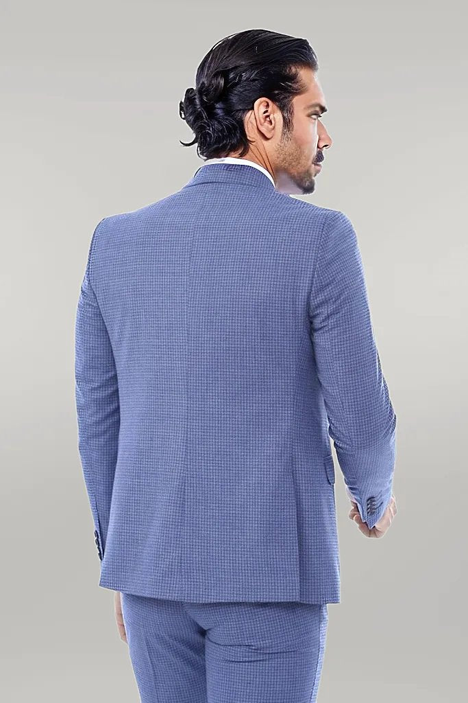 Blazer à Col Pointu à Un Bouton Trois Pièces De Costume - Wessi
