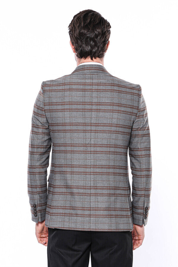 Slim fit check blazer new arrivals