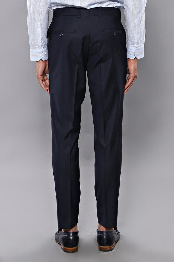 Pantalon Homme Slim Fit Uni Bleu Marine - Wessi