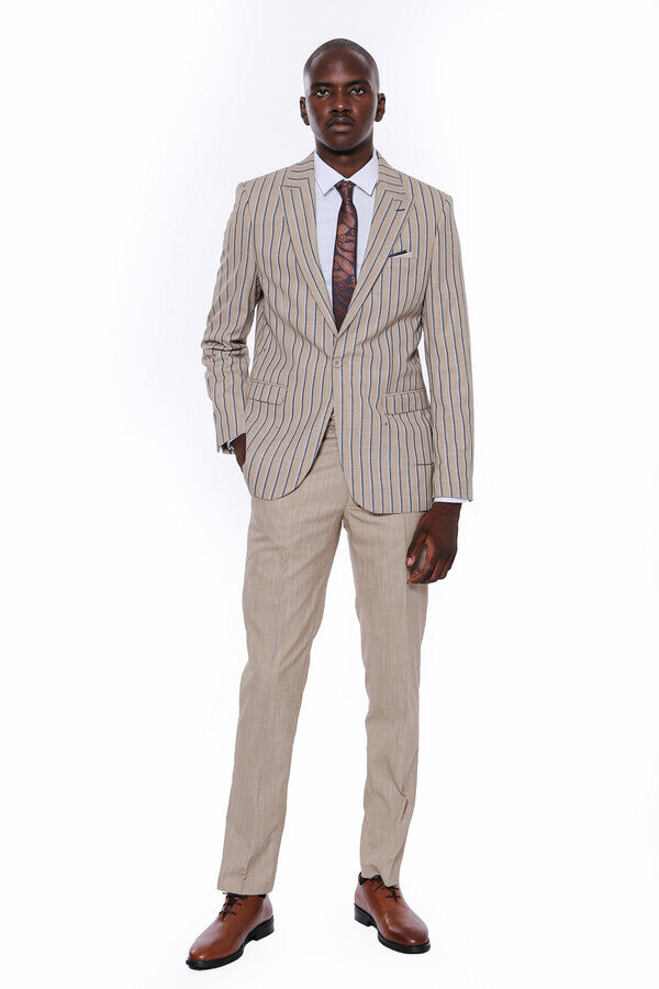 White discount pinstripe tuxedo