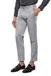 Striped Grey Men Trousers - Wessi