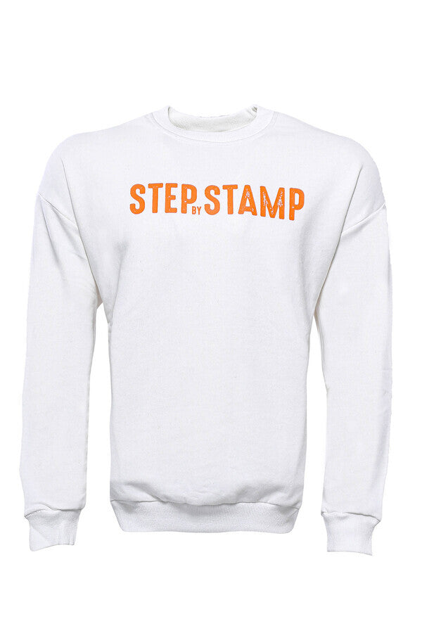 Sweat Homme Lettre Blanche Imprimée - Wessi