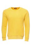Yellow Plain Circle Neck Sweatshirt - Wessi